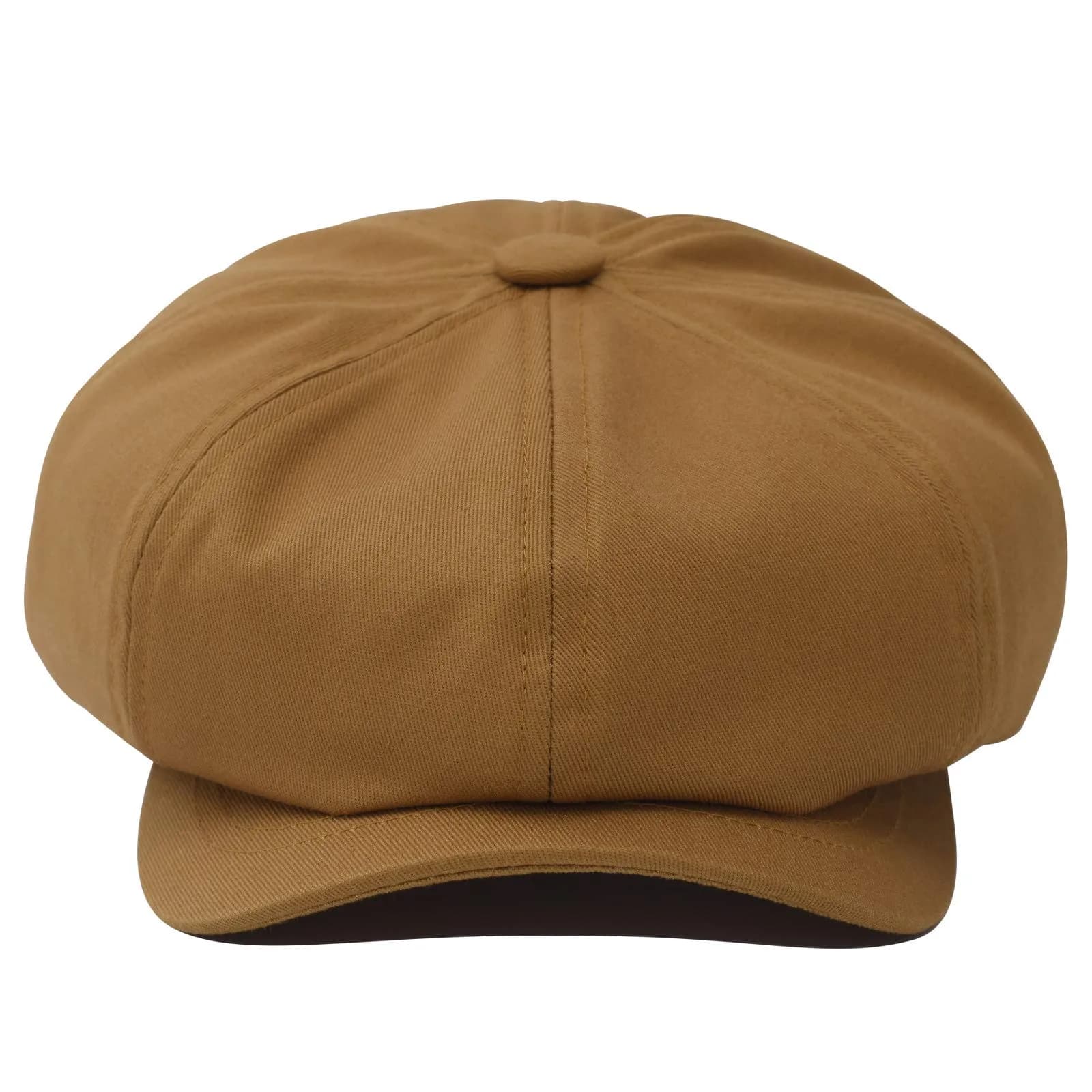 BOTVELA Men's 100% Cotton Newsboy Cap - Brown, 7 3/8 (23.2 inches) - view 3