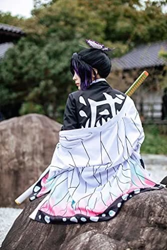 Todoroki Shoto Anime Womens Cosplay Costumes Kochou Suit Full Set Halloween Party Outfit (Purple, XL) | Authentic Anime Cosplay thumbnail 5