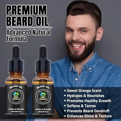 XIKEZAN Beard Straightener Grooming Kit for Men, Black 10.47" x 2" | 3 Heat Settings & Dual Voltage thumbnail 4