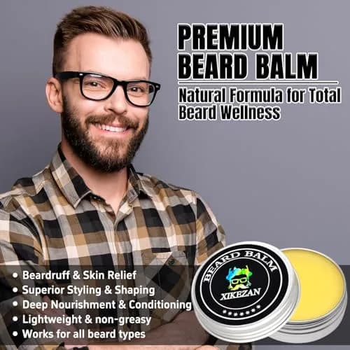 XIKEZAN Beard Straightener Grooming Kit for Men, Black 10.47" x 2" | 3 Heat Settings & Dual Voltage thumbnail 5