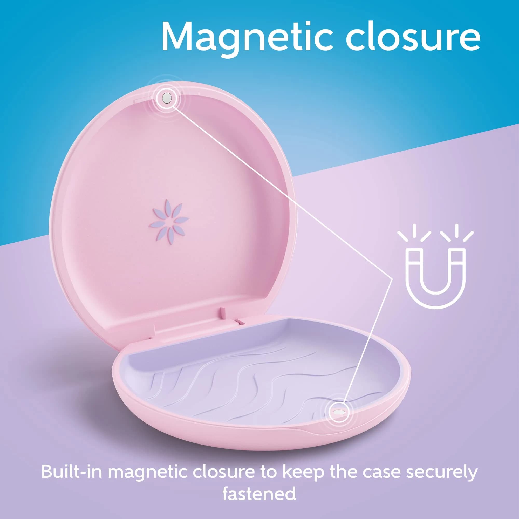 INVISALIGN Purple Aligner and Retainer Case with Magnetic Closure - view 3