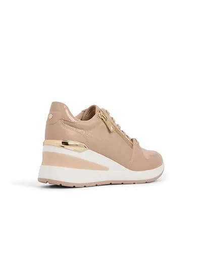 ALDO Women's Adwiwia Fashion Sneaker with Wedge Heel, Bone, 2.75-inch Heel | Comfortable Lace-Up Style thumbnail 6