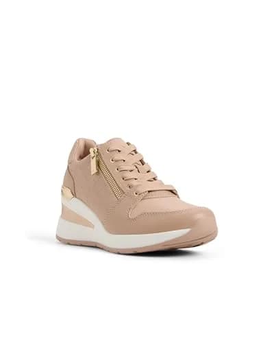 ALDO Women's Adwiwia Fashion Sneaker with Wedge Heel, Bone, 2.75-inch Heel | Comfortable Lace-Up Style thumbnail 8