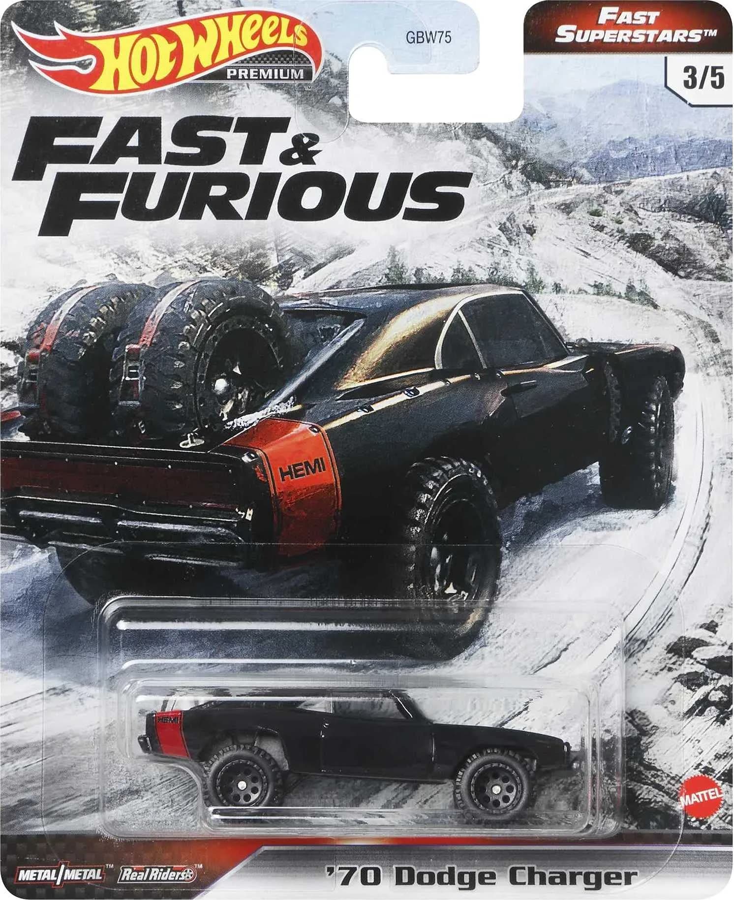 Hot Wheels Fast & Furious Collection of 1:64 Scale Vehicles from The Fast Film Franchise, Modern & Classic Cars, Great Gift for Collectors & Fans of The Movies - main product image