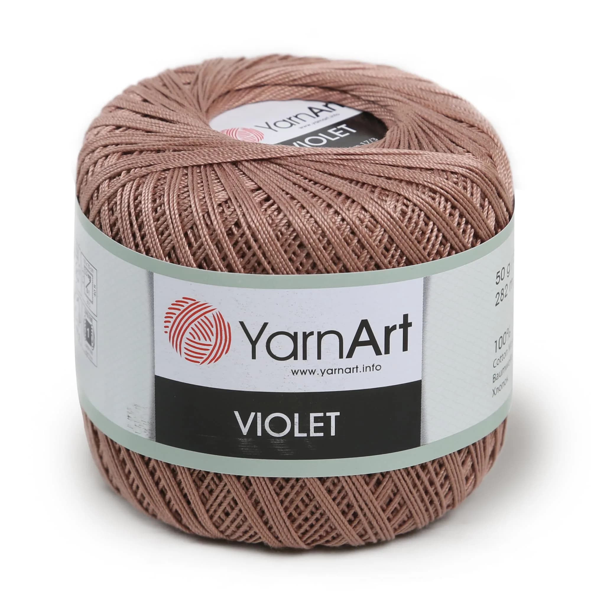 YarnArt Violet Lace Thread 1 Skein | 100% Mercerized Cotton for Summer Projects — 0015