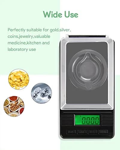ZENCRO Milligram Scale 50g/0.001g | Ultra-Precision Digital Mg Scale for Jewelry & Pharma thumbnail 3