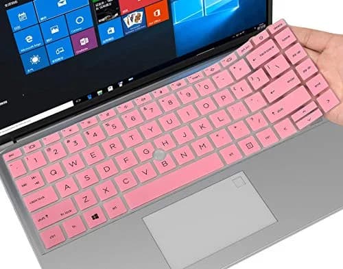 CaseBuy Keyboard Cover for HP EliteBook 840 G7 G8 14" Notebook, HP EliteBook 845 G8 G7 14" Pink | Ultra-thin, Dust & Spill Proof thumbnail 1