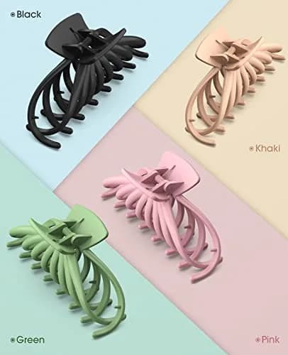 OPAUL Large Hair Claw Clips for Women - Matte Non-slip 4.7 Inch Strong Hold Hair Accessories for Thick & Thin Hair thumbnail 7