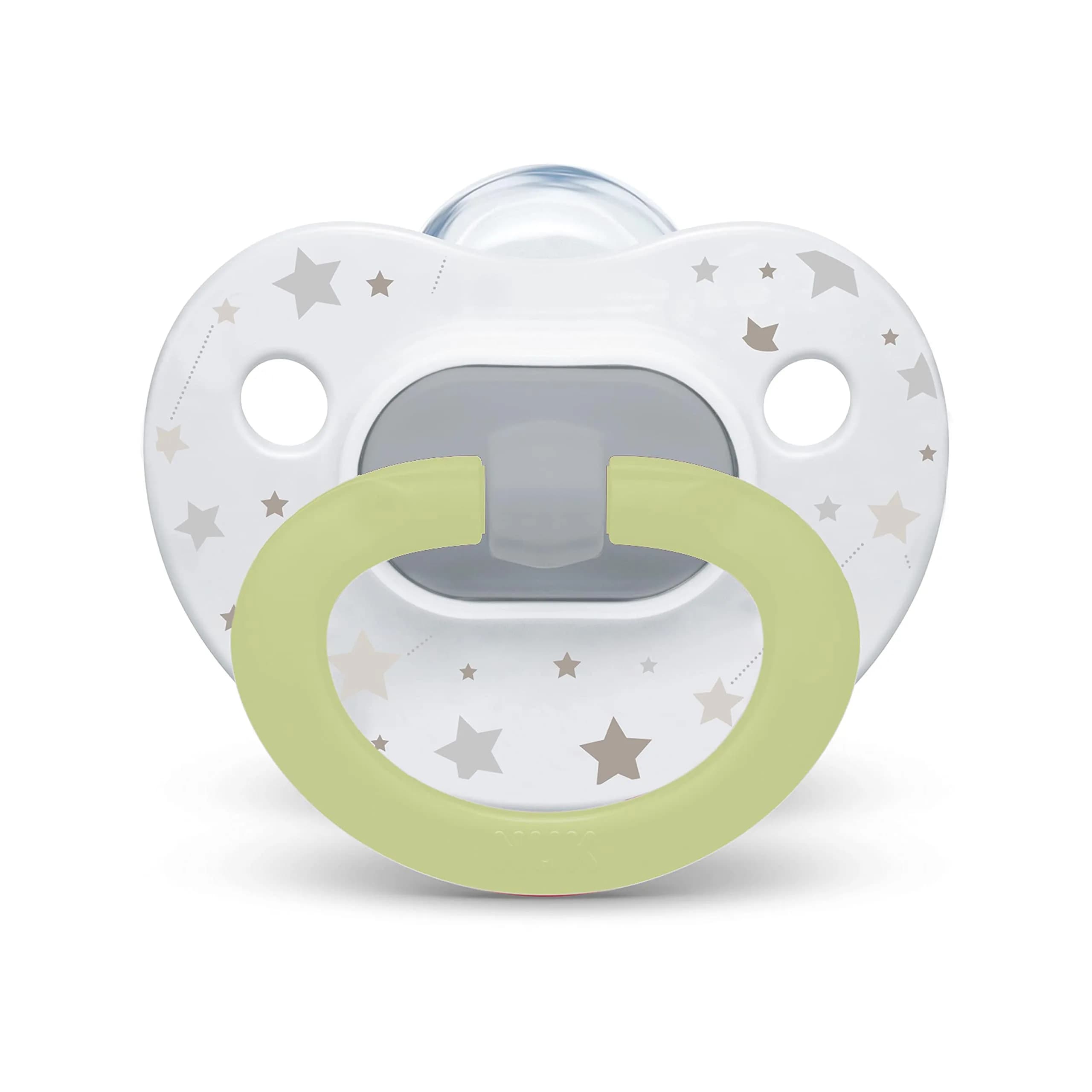 NUK First Choice Classic Orthodontic Baby Pacifier 0-6 Months | BPA-Free Silicone Newborn Pacifier (5-Pack, Neutral) - view 6