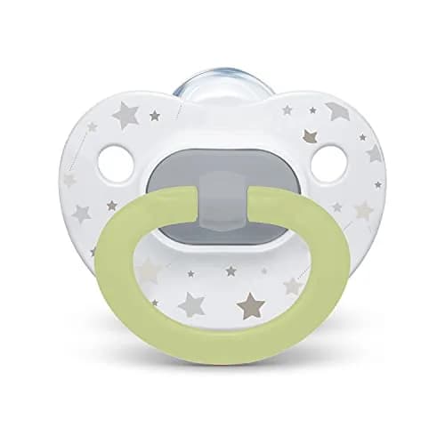 NUK First Choice Classic Orthodontic Baby Pacifier 0-6 Months | BPA-Free Silicone Newborn Pacifier (5-Pack, Neutral) thumbnail 6
