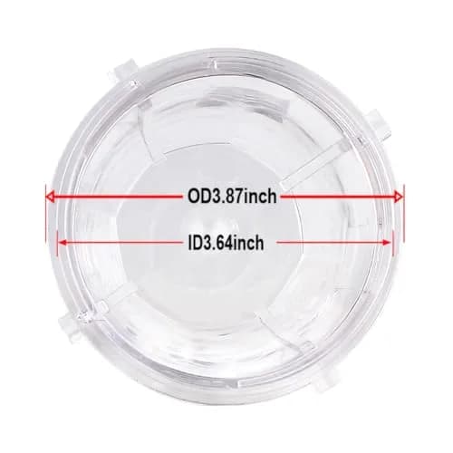 Veterger 2 Pack Replacement Parts Cup with Lid,Compatible with Ninja Blender Auto iQ BL480 BL482 BL642 NN102 BL682 BL450 BL2013 (2 18oz) | Kitchen Appliance Accessory thumbnail 4