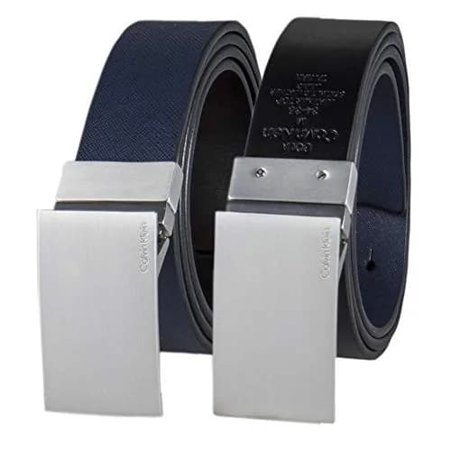 Calvin Klein Reversible Dress Belt with Plaque Buckle 32mm | Timeless Style & Durability thumbnail 1