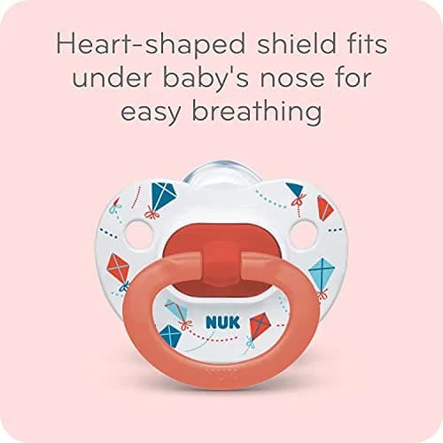 NUK First Choice Classic Orthodontic Baby Pacifier 6-18 Months Neutral 5-Pack | Accepted by 95% of Babies thumbnail 5
