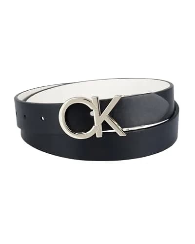 Calvin Klein Women's Reversible Belt, White/Black Plaque, Small | Classic 2-in-1 Reversible Design thumbnail 2