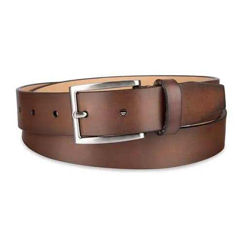 Calvin Klein Men's Dress Belt, Cognac, Medium | Classic Formal Accessory thumbnail 2