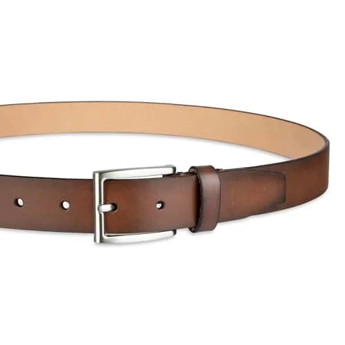 Calvin Klein Men's Dress Belt, Cognac, Medium | Classic Formal Accessory thumbnail 3