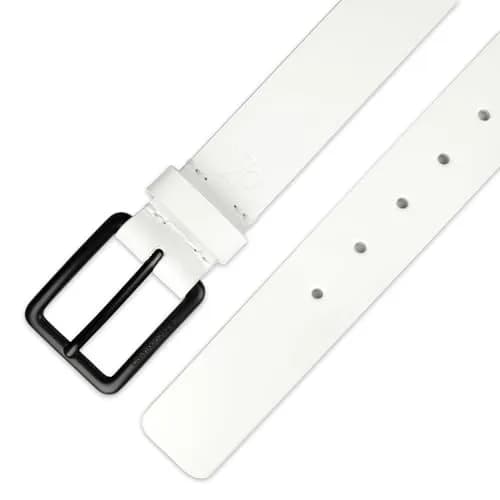 Calvin Klein Men's Casual Jean Belt, White, Small | Classic Casual Accessory for Everyday Wear thumbnail 5
