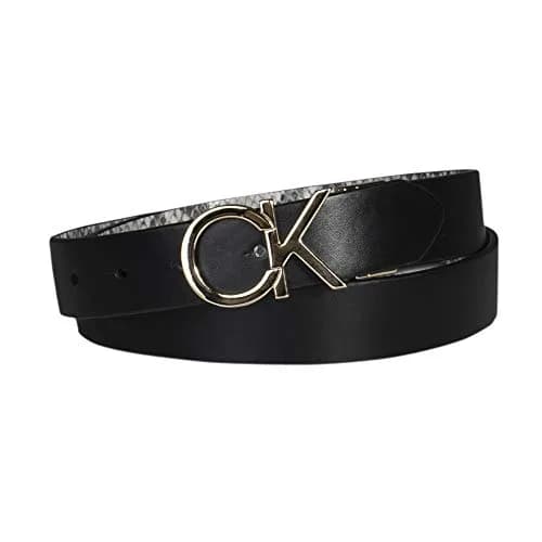 Calvin Klein Reversible Belt Black/Grey Plaque X-Large | Classic 2-in-1 Style thumbnail 1