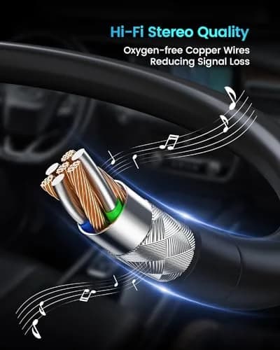 ANDTOBO USB to Aux Audio Adapter, 3.5mm Male to USB Female, 10.8 inch Length | Car Music Connection thumbnail 7