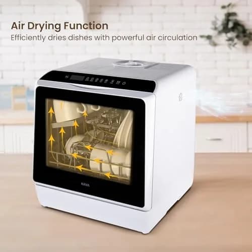 HAVA Countertop Dishwasher 6 Programs Portable with Water Tank | Compact & Energy Saving (70-120 chars) thumbnail 4