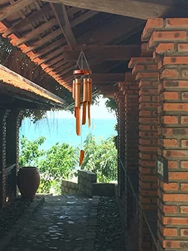 Ankinte Classic Bamboo Wind Chimes 86 cm (34 Inch) | Handcrafted Garden Decor with Soothing Tones thumbnail 6