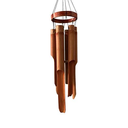 Ankinte Classic Bamboo Wind Chimes 86 cm (34 Inch) | Handcrafted Garden Decor with Soothing Tones thumbnail 2