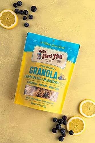 Bob's Red Mill Pan-Baked Granola Lemon Blueberry | Gluten-Free, Non-GMO, 11 Oz (Pack of 3) thumbnail 6