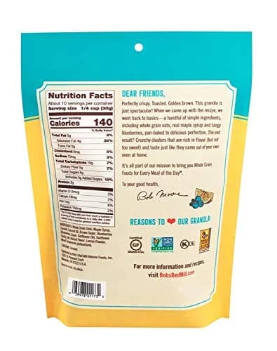 Bob's Red Mill Pan-Baked Granola Lemon Blueberry | Gluten-Free, Non-GMO, 11 Oz (Pack of 3) thumbnail 2
