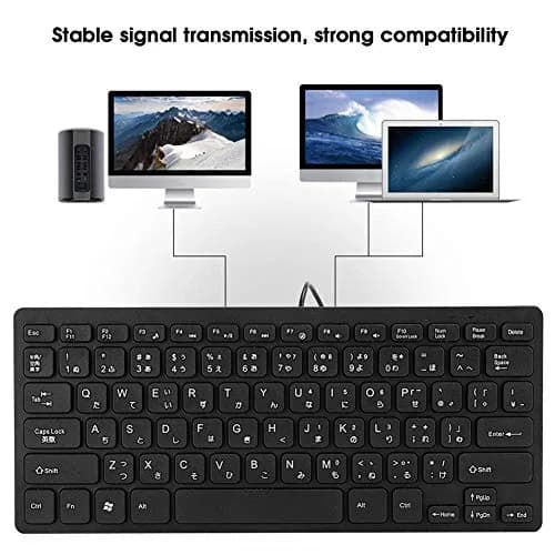 ASHATA Wired Mini Japanese Keyboard 78 Keys | Compact, Durable & Compatible with PC & Laptop thumbnail 5