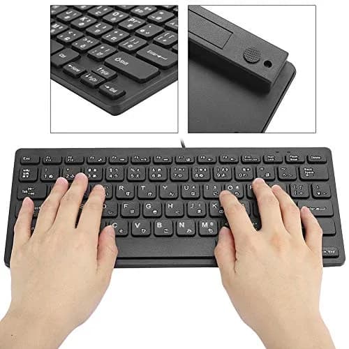 ASHATA Wired Mini Japanese Keyboard 78 Keys | Compact, Durable & Compatible with PC & Laptop thumbnail 4