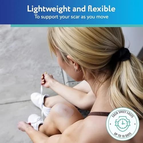 ScarAway Advanced Clear Silicone Scar Sheets, 6 Sheets | Visibly Improve Old & New Scars thumbnail 6