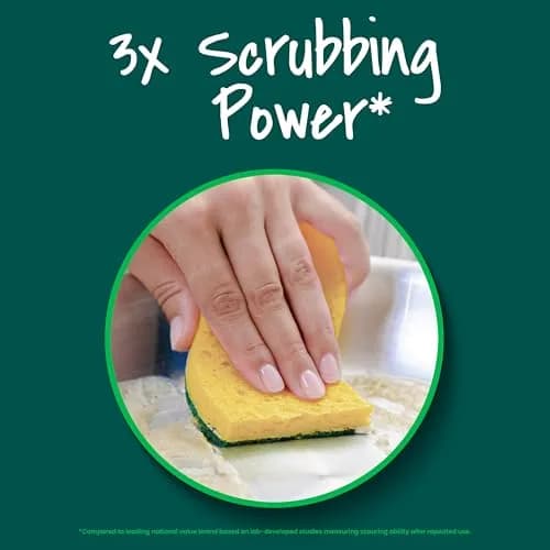 Scotch-Brite Heavy Duty Scrub Sponges, 12 Pack | 3x Scrubbing Power thumbnail 6