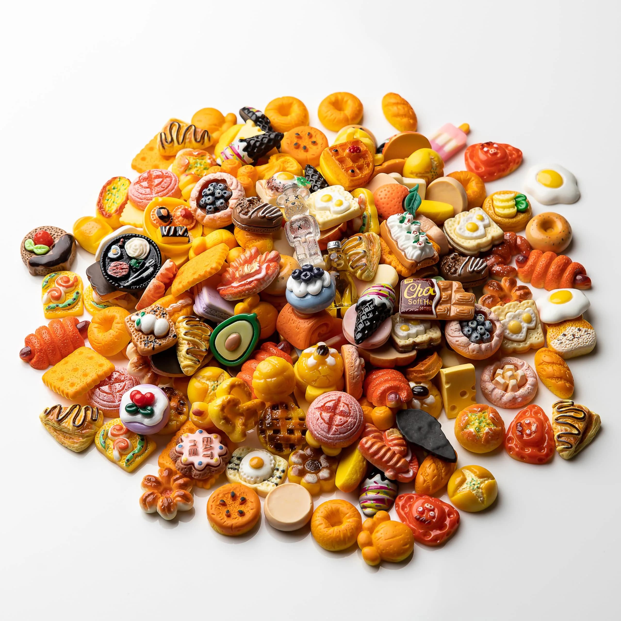 LEEXINLUU Food Slime Charms Set | 25pcs Assorted Resin Flatback Charms (10-25mm) - view 8