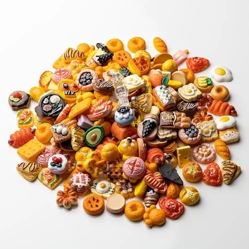 LEEXINLUU Food Slime Charms Set | 25pcs Assorted Resin Flatback Charms (10-25mm) thumbnail 8