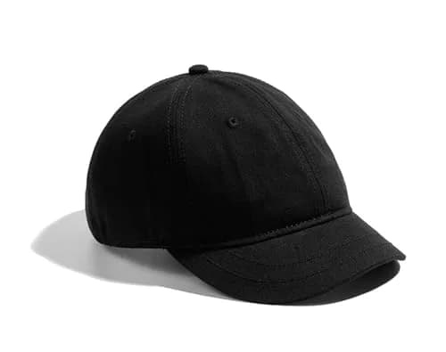 Zegoo Short Brim Cotton Baseball Cap | Adjustable, Unisex, Anti Sweat Sun Protection (56-59cm) thumbnail 1