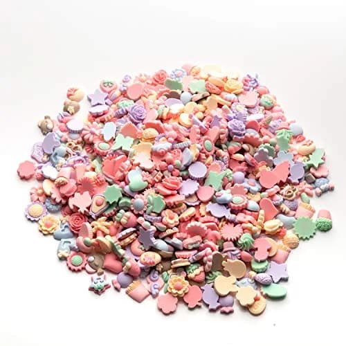 LEEXINLUU Slime Charms Cartoons Flowers Set 25pcs | Assorted Resin Flatbacks for DIY Crafts & Scrapbooking thumbnail 6