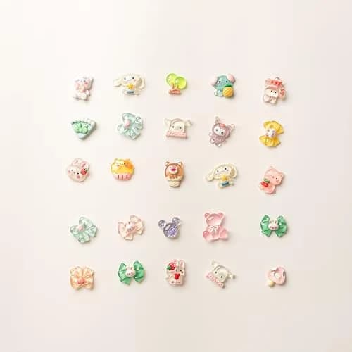 LEEXINLUU Slime Charms Cartoons Set, 25pcs | Assorted Resin Flatbacks for DIY Crafts & Scrapbooking thumbnail 4