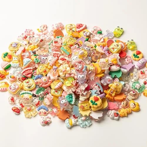 LEEXINLUU Slime Charms Cartoons Set, 25pcs | Assorted Resin Flatbacks for DIY Crafts & Scrapbooking thumbnail 2