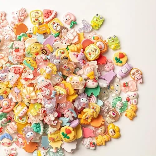 LEEXINLUU Slime Charms Cartoons Set, 25pcs | Assorted Resin Flatbacks for DIY Crafts & Scrapbooking thumbnail 3