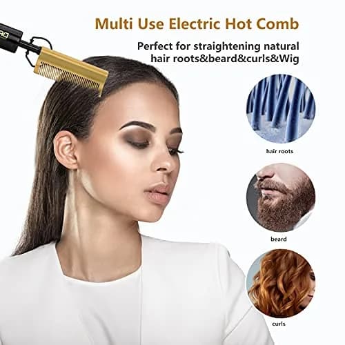 DAN Technology Curved Ceramic Hair Straightener and Heat Press Comb 11mm (0.43 inches) | Dual Voltage for All Hair Types thumbnail 6