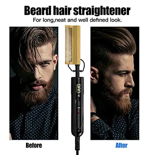 DAN Technology Curved Ceramic Hair Straightener and Heat Press Comb 11mm (0.43 inches) | Dual Voltage for All Hair Types thumbnail 7
