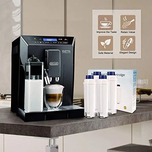 Somune Water Filter for Delonghi DLSC002, 4-Pack | Active Carbon Fabric Softener for ECAM, Esam, ETAM, BCO, EC Coffee Machines thumbnail 2