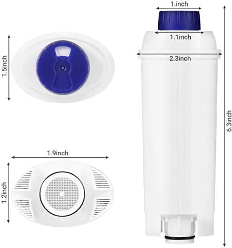 Somune Water Filter for Delonghi DLSC002, 4-Pack | Active Carbon Fabric Softener for ECAM, Esam, ETAM, BCO, EC Coffee Machines thumbnail 3