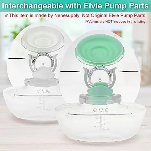 Nenesupply Pump Seals Compatible with Elvie Breast Pump Parts | Medical Grade Silicone, 2 pcs thumbnail 5