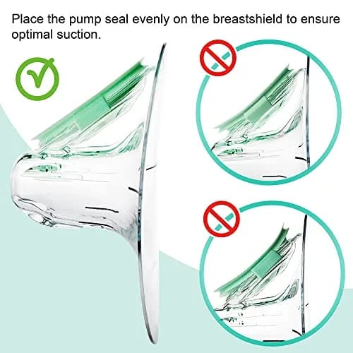 Nenesupply Pump Seals Compatible with Elvie Breast Pump Parts | Medical Grade Silicone, 2 pcs thumbnail 4