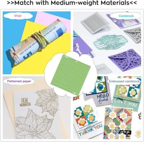 HTVRONT Standard Stickness Cutting Mat 12x12 Inch 3 Pack | Holds Materials Firmly for Crafts thumbnail 2