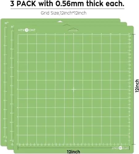 HTVRONT Standard Stickness Cutting Mat 12x12 Inch 3 Pack | Holds Materials Firmly for Crafts thumbnail 3