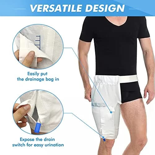 Mistuki Catheter Leg Bag Holder with Waist Belt & Thigh Pockets, Size L (118g) | Secure Tube Stabilization Device thumbnail 5