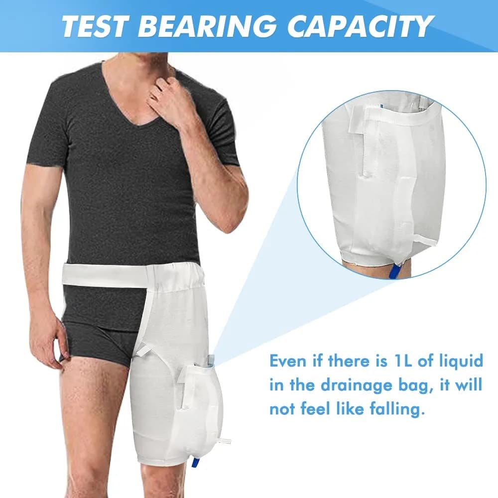 Mistuki Catheter Leg Bag Holder with Waist Belt & Thigh Pockets, Size L (118g) | Secure Tube Stabilization Device - view 6