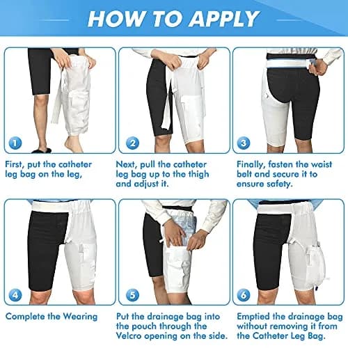 Mistuki Catheter Leg Bag Holder with Waist Belt & Thigh Pockets, Size L (118g) | Secure Tube Stabilization Device thumbnail 7
